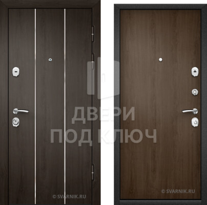 Металлическая входная уличная дверь в дом на заказ ДПК-4255